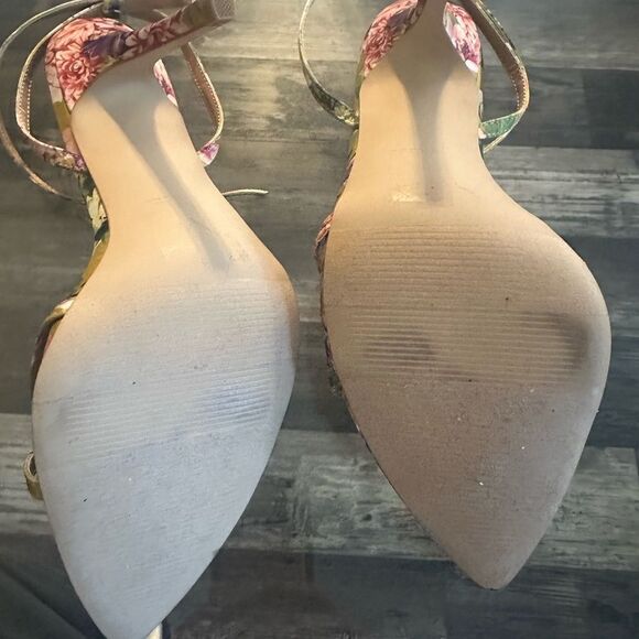 Express Floral Strappy Heels - Multicolor - Picture 9 of 9